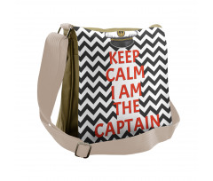 Keep Calm I am Captain Messenger Bag