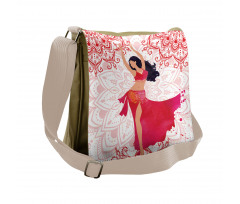 Belly Dancer Woman Messenger Bag