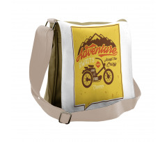 Retro Poster Words Messenger Bag