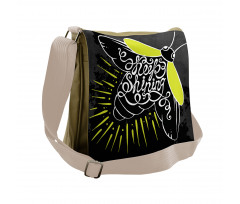 Keep Calligraphy Messenger Bag