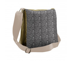 Random Dotted Lines Messenger Bag