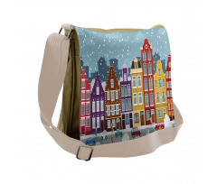 Dutch Town in the Winter Messenger Bag