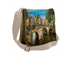 Old Bridge over a Canal Messenger Bag