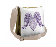 Heart Botany Ornate Messenger Bag