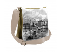 Albert Bridge Glasgow Art Messenger Bag