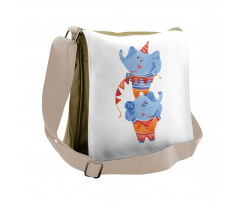 Circus Animal Messenger Bag