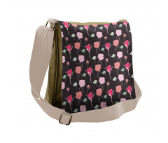 Romantic Valentine's Rose Messenger Bag