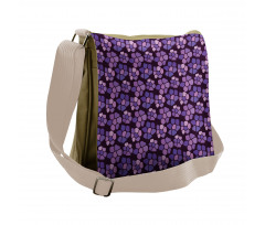 Purple Tone Creative Spots Messenger Bag