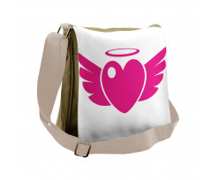 Heart with Wings Eros Romantic Messenger Bag