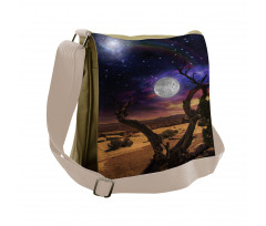 Desert Night Nebula Stars Messenger Bag