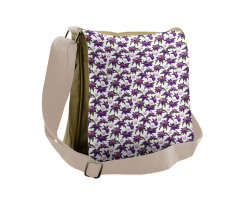 Clematis Blossoms Look Messenger Bag