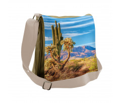 Landscape and Prickle Plant Messenger Bag