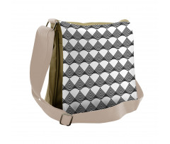 Urban Geometric Triangle Messenger Bag