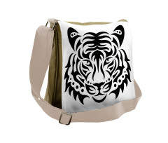 Wild Tiger Head Messenger Bag