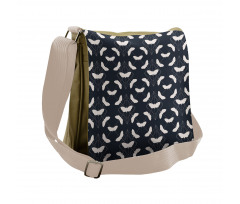 Silhouette Butterflies Messenger Bag