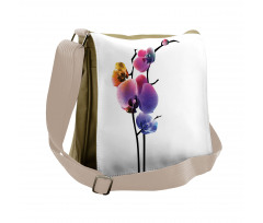 Vibrant Flowering Plant Messenger Bag