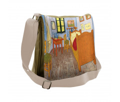 Painting of Room Interior Messenger Bag