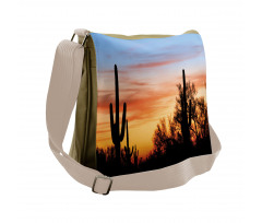 Desert Cactus Wild West Messenger Bag