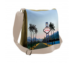 Nevada America in Cartoon Messenger Bag