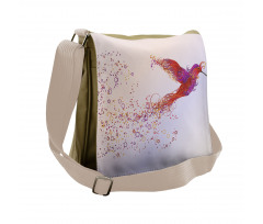 Abstract Hummingbird Messenger Bag