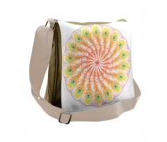 Blended Color Motif Messenger Bag