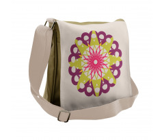 Triangles Half Circles Messenger Bag