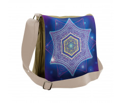 Hexagons and Stars Messenger Bag