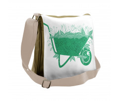 Botanical Theme Environment Messenger Bag