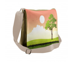 Summer Season Country Scene Messenger Bag