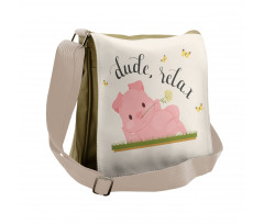 Pot Belly Pink Piglet Messenger Bag