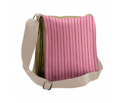 Pinkish Triangles Messenger Bag