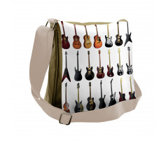 Guitars Rock and Jazz Messenger Bag