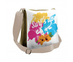 Hawaii Hibiscus Flower Messenger Bag