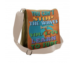 You Can Learn to Surf Messenger Bag
