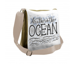 Breathe in the Ocean Messenger Bag