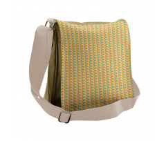 Triangles Angled Lines Messenger Bag