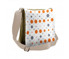 Abstract Hexagons Pattern Messenger Bag