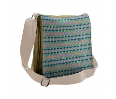 Abstract Colorful Shapes Messenger Bag