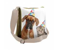 Funny Dog Scottish Cat Messenger Bag