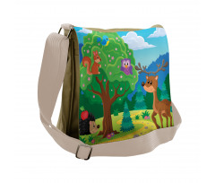 Funny Animals Wildlife Messenger Bag