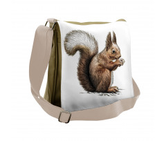 Sketch Artwork Wildlife Messenger Bag