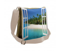 Paradise Island Palm Tree Messenger Bag