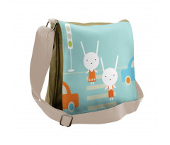 Traffic Rules Boy and Girl Messenger Bag