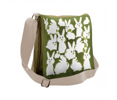 Funny Cartoon Easter Animal Messenger Bag