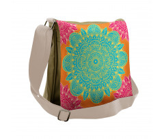 Blossoming Flower Pattern Messenger Bag