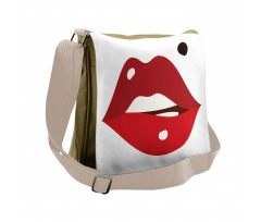 Minimalistic of Upper Lip Mole Messenger Bag