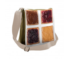 Breafast Toast Design Messenger Bag