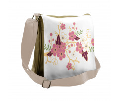 Japanese Garden Art Messenger Bag