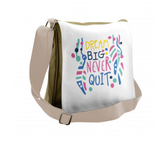 Abstract Shapes Nursery Theme Messenger Bag