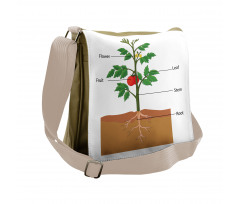 Parts of a Tomato Plant Messenger Bag